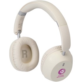 Casque supra-auriculaire Hoggar pliable ANC et ENC en plastique recycléCouleur:Blanc