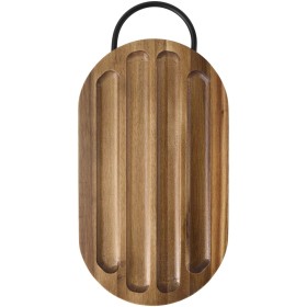 Planche à découper Prestige en acacia avec couteau à painCouleur:Bois