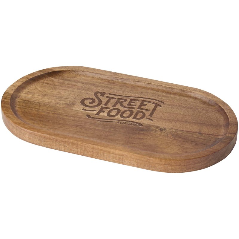 Plateau de service Edge en acaciaCouleur:Bois