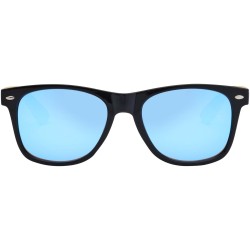 Lunettes de soleil Hue avec branches en bambouCouleur:Bleu et naturel