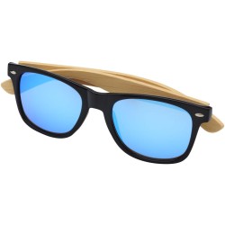 Lunettes de soleil Hue avec branches en bambouCouleur:Bleu et naturel