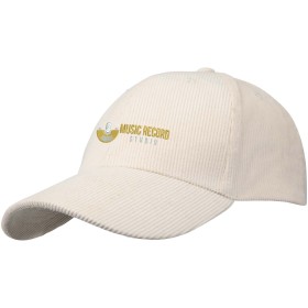 Casquette 6 panneaux Hutton en velours côtelé recycléCouleur:Sandstone