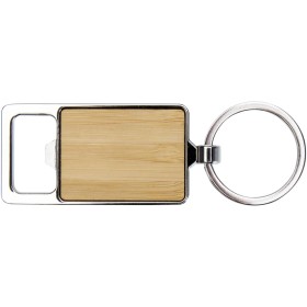 Porte-clés en bambou avec décapsuleur SnapperCouleur:Naturel