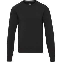 Pull à col ras-du-cou Yukon unisexe en tissu interlock pour le sportCouleur:Noir