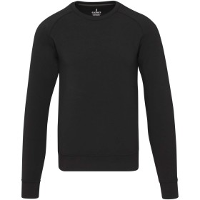 Pull à col ras-du-cou Yukon unisexe en tissu interlock pour le sportCouleur:Noir