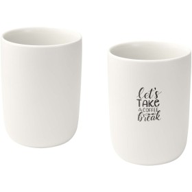 Tasses en céramique Male de 350 ml - set de 2Couleur:Blanc