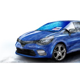 Pare givre / neige publicitaire pour voiture et camion