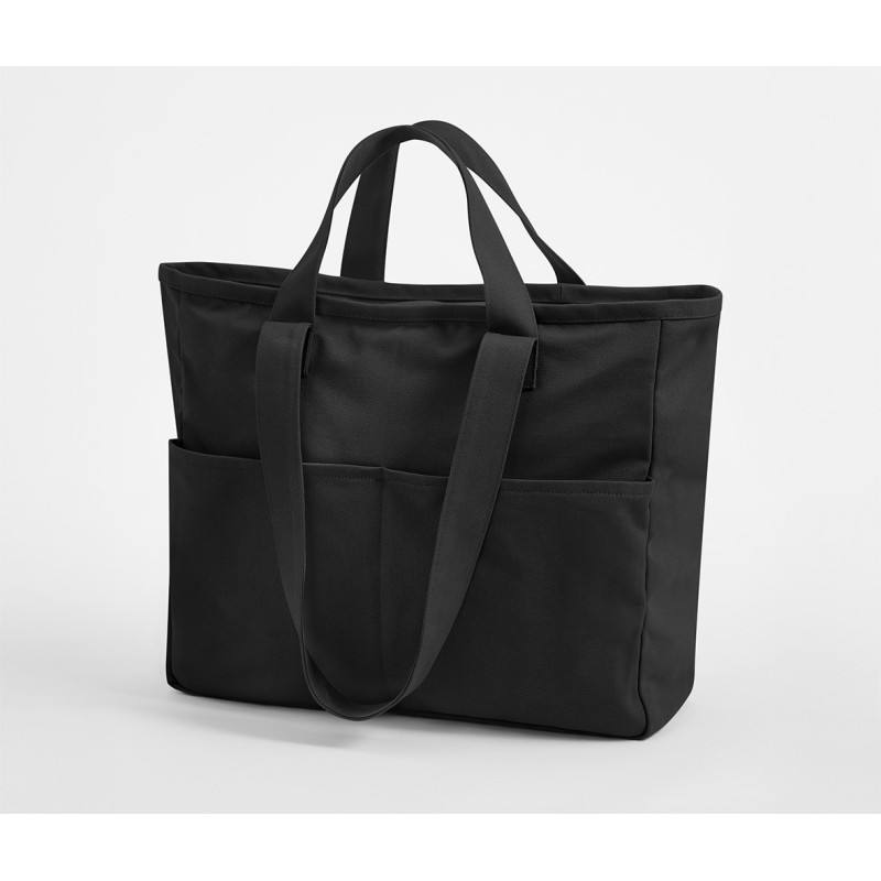 Sac shopping poche cargoCouleur:BLACK