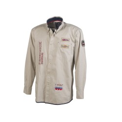 Chemise avec broderies et écussons Pen DuickCouleur:BEIGE