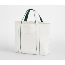 Sac shopping fermeture magnétiqueCouleur:SOFT WHITE/BOTTLE GREEN