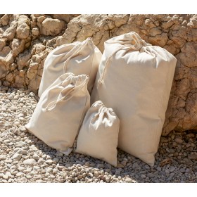 Sac avec cordon en polycoton recycléCouleur:Natural