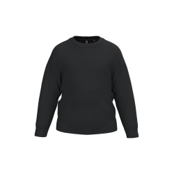 Sweat-shirt recyclé col rond enfantCouleur:Black