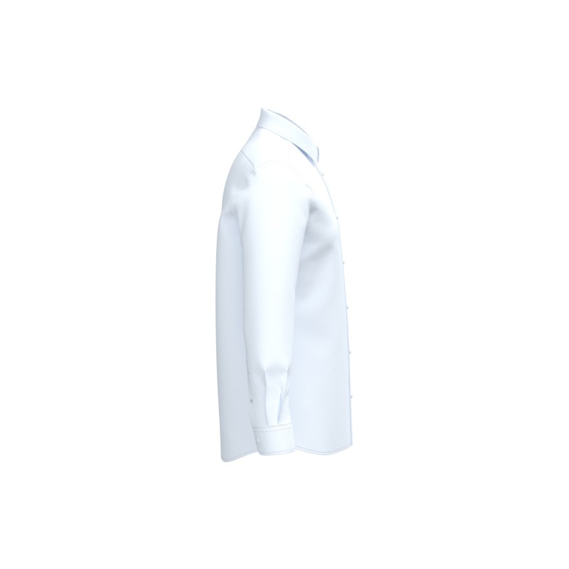 Chemise popeline polycoton sans poche entretien facile hommeCouleur:White