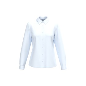 Chemise popeline polycoton sans poche entretien facile femmeCouleur:White