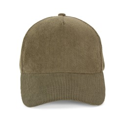 Casquette 5 panneaux en veloursCouleur:Dark Olive