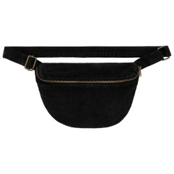 Banane écoresponsable délavée en velours côteléCouleur:Washed black