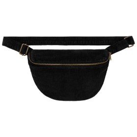 Banane écoresponsable délavée en velours côteléCouleur:Washed black