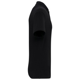 Polo écoresponsable maille piquée à épaules tombantes hommeCouleur:Black