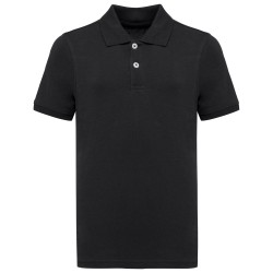 Polo écoresponsable maille piquée enfantCouleur:Black