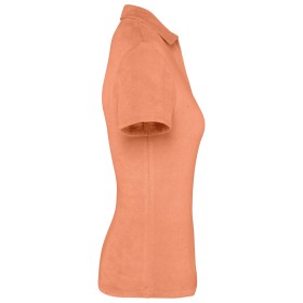 Polo écoresponsable en éponge femmeCouleur:Apricot