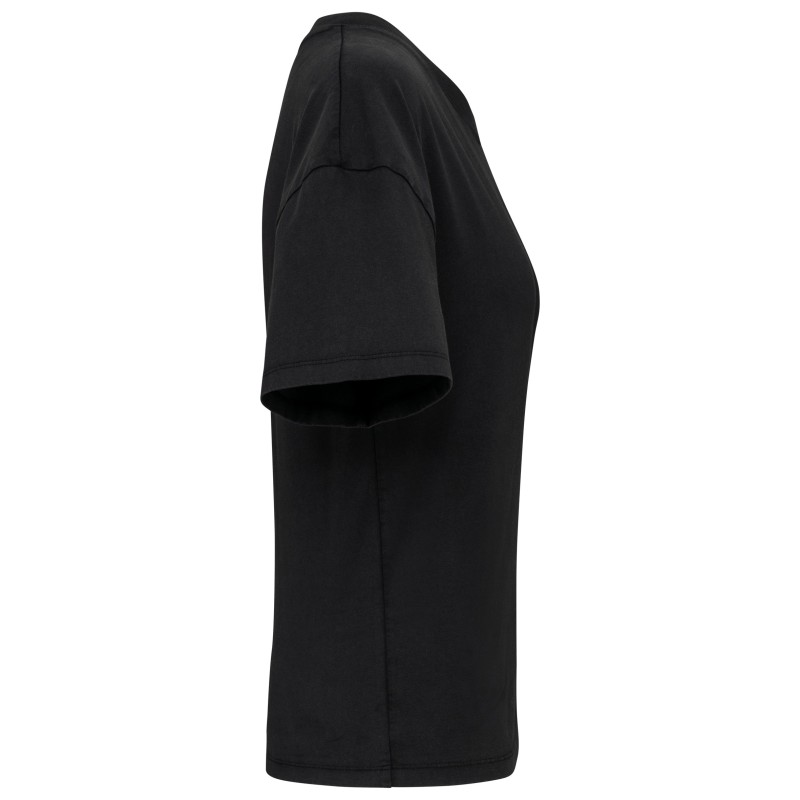 T-shirt écoresponsable oversize délavé femmeCouleur:Washed black