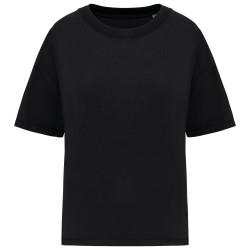 T-shirt écoresponsable oversize délavé femmeCouleur:Washed black