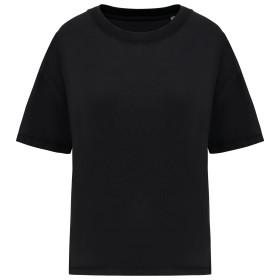 T-shirt écoresponsable oversize délavé femmeCouleur:Washed black