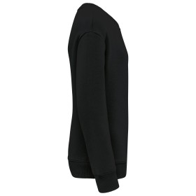 Sweat-shirt écoresponsable à col rond oversize enfantCouleur:Black