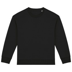 Sweat-shirt écoresponsable à col rond oversize enfantCouleur:Black