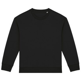 Sweat-shirt écoresponsable à col rond oversize enfantCouleur:Black