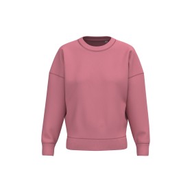 Sweat-shirt écoresponsable à col rond à épaules tombantes femmeCouleur:Antique Rose
