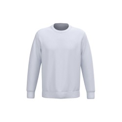 Sweat-shirt écoresponsable à col rond unisexeCouleur:White