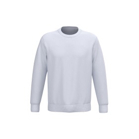 Sweat-shirt écoresponsable à col rond unisexeCouleur:White