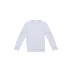 Sweat-shirt écoresponsable à col rond unisexeCouleur:White