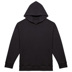 Sweat-shirt écoresponsable à capuche délavé oversize unisexeCouleur:Washed black