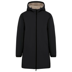 Veste écoresponsable imperméable doublée en sherpa unisexeCouleur:Black