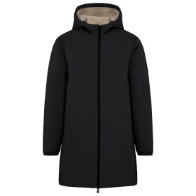 Veste écoresponsable imperméable doublée en sherpa unisexeCouleur:Black