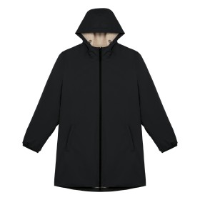 Veste écoresponsable imperméable doublée en sherpa unisexeCouleur:Black