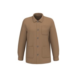 Veste worker écoresponsable délavée hommeCouleur:Washed Dark Camel