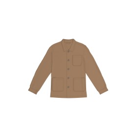 Veste worker écoresponsable délavée hommeCouleur:Washed Dark Camel