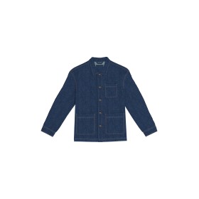 Veste en jean écoresponsable à épaules tombantes unisexeCouleur:Denim