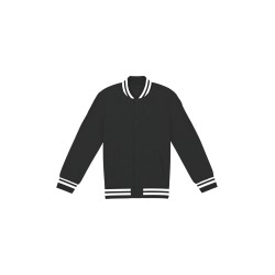 Veste teddy rembourrée écoresponsable unisexeCouleur:Black