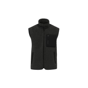 Bodywarmer écoresponsable en sherpa unisexeCouleur:Black