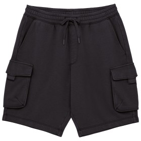 Short cargo écoresponsable délavé French Terry hommeCouleur:Washed black
