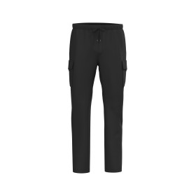 Pantalon cargo écoresponsable délavé French Terry hommeCouleur:Washed black