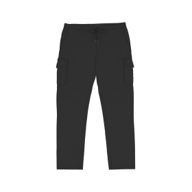 Pantalon cargo écoresponsable délavé French Terry hommeCouleur:Washed black