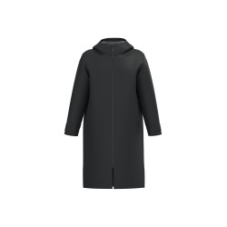 Parka longue doublée sherpa unisexeCouleur:Black