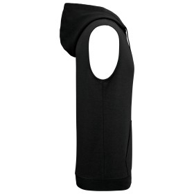 Sweat-shirt à capuche sans manches unisexeCouleur:Black