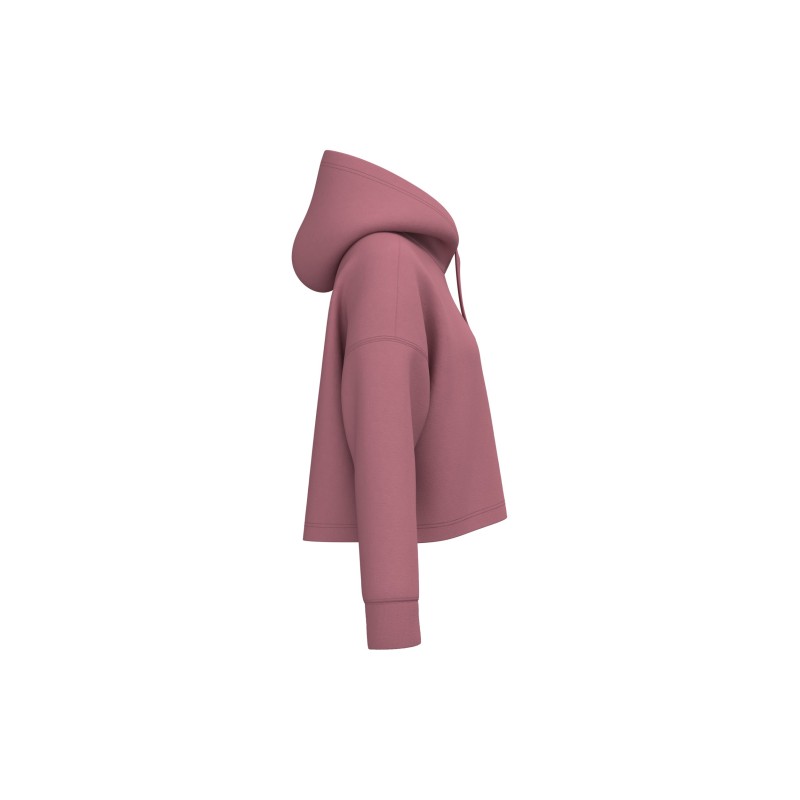 Sweat-shirt crop à capuche femmeCouleur:Antique Rose
