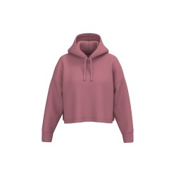 Sweat-shirt crop à capuche femmeCouleur:Antique Rose